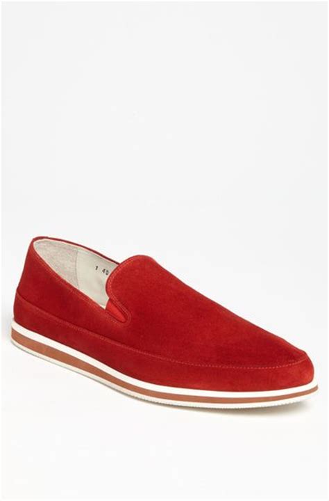 prada loafers red|prada suede loafer.